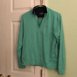 Teal green vineyard vines 1/4 zip